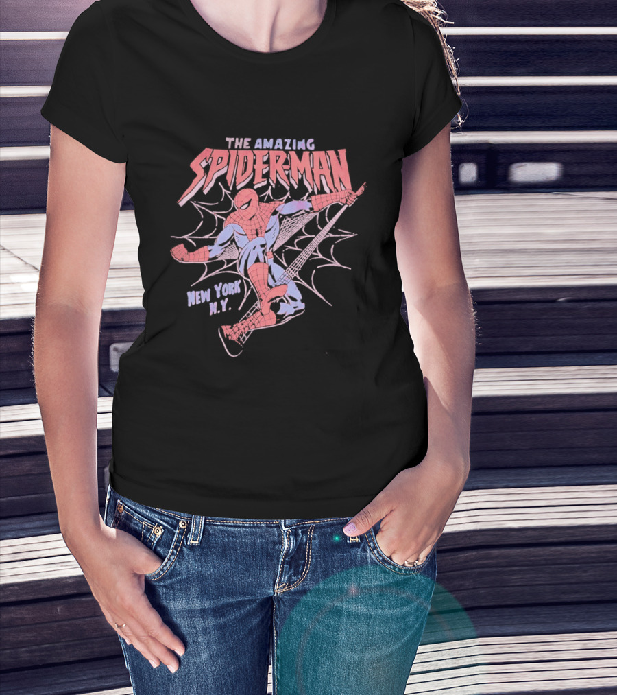 The Amazing Spider Man Classic New York City Marvel Comics Hero T-Shirt