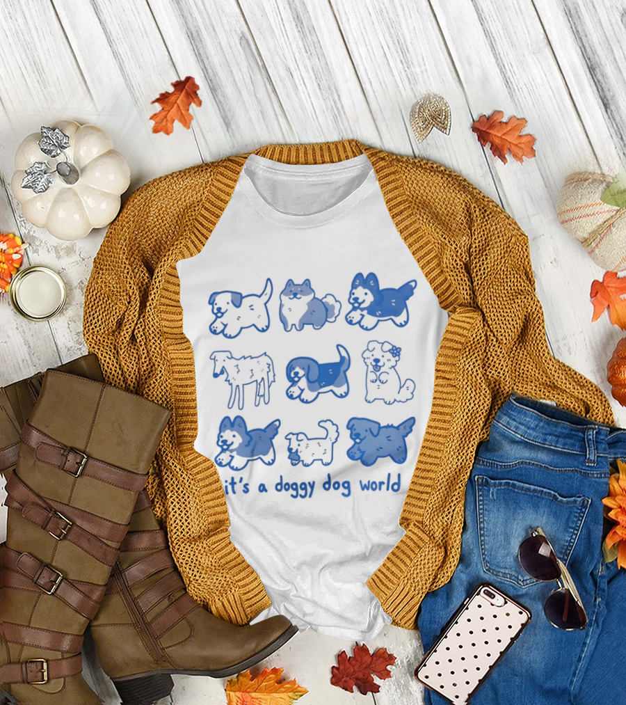 It's a Doggy Dog World Puppy T-Shirt