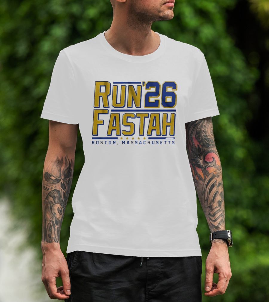 Run Fastah 26 Boston Massachusetts T-Shirt
