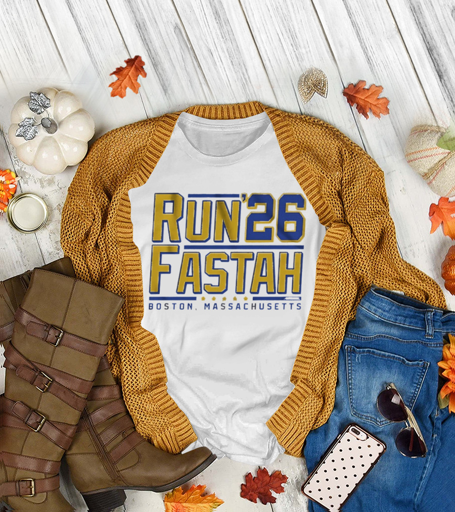 Run Fastah 26 Boston Massachusetts T-Shirt