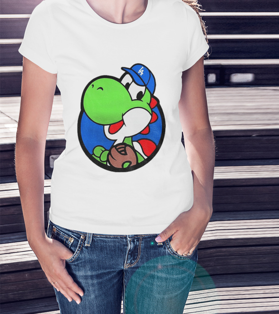 Super Mario Yoshi Los Angeles Dodgers Baseball MLB 2026 T-Shirt