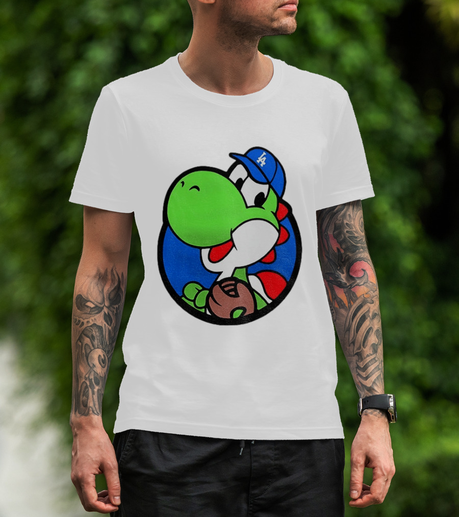 Super Mario Yoshi Los Angeles Dodgers Baseball MLB 2026 T-Shirt