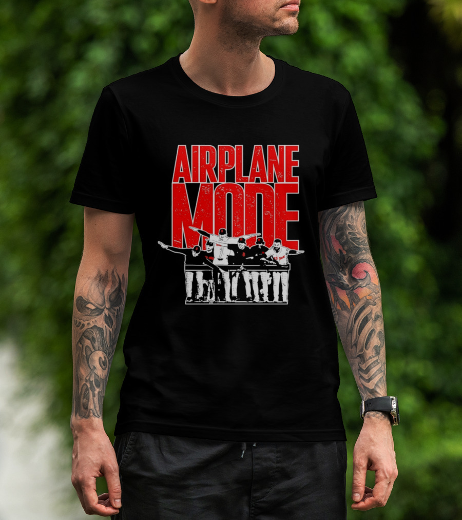 Boston Red Sox Airplane Mode Celebration T-Shirt