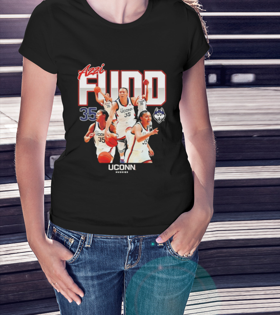 Azzi Fudd UConn Number 35 Huskies Basketball UConn Huskies T-Shirt