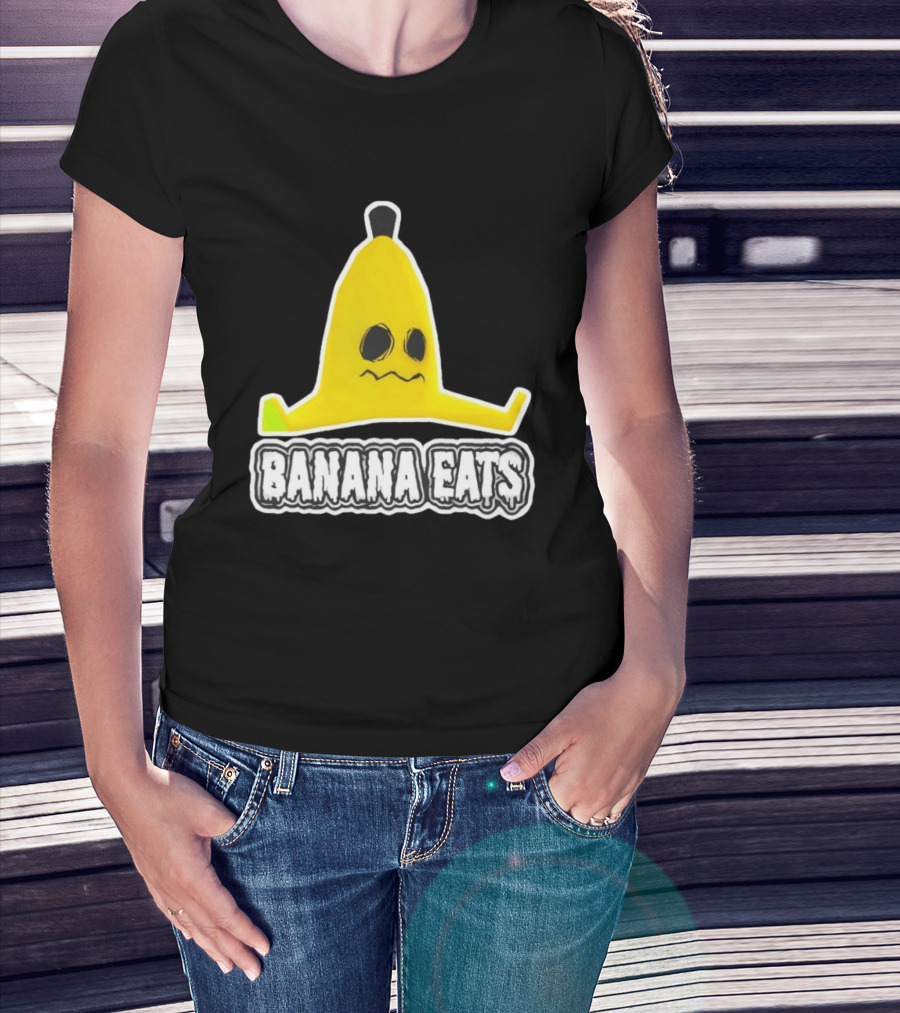 Banana Eats Game Inspired Funny Yellow T-Shirt