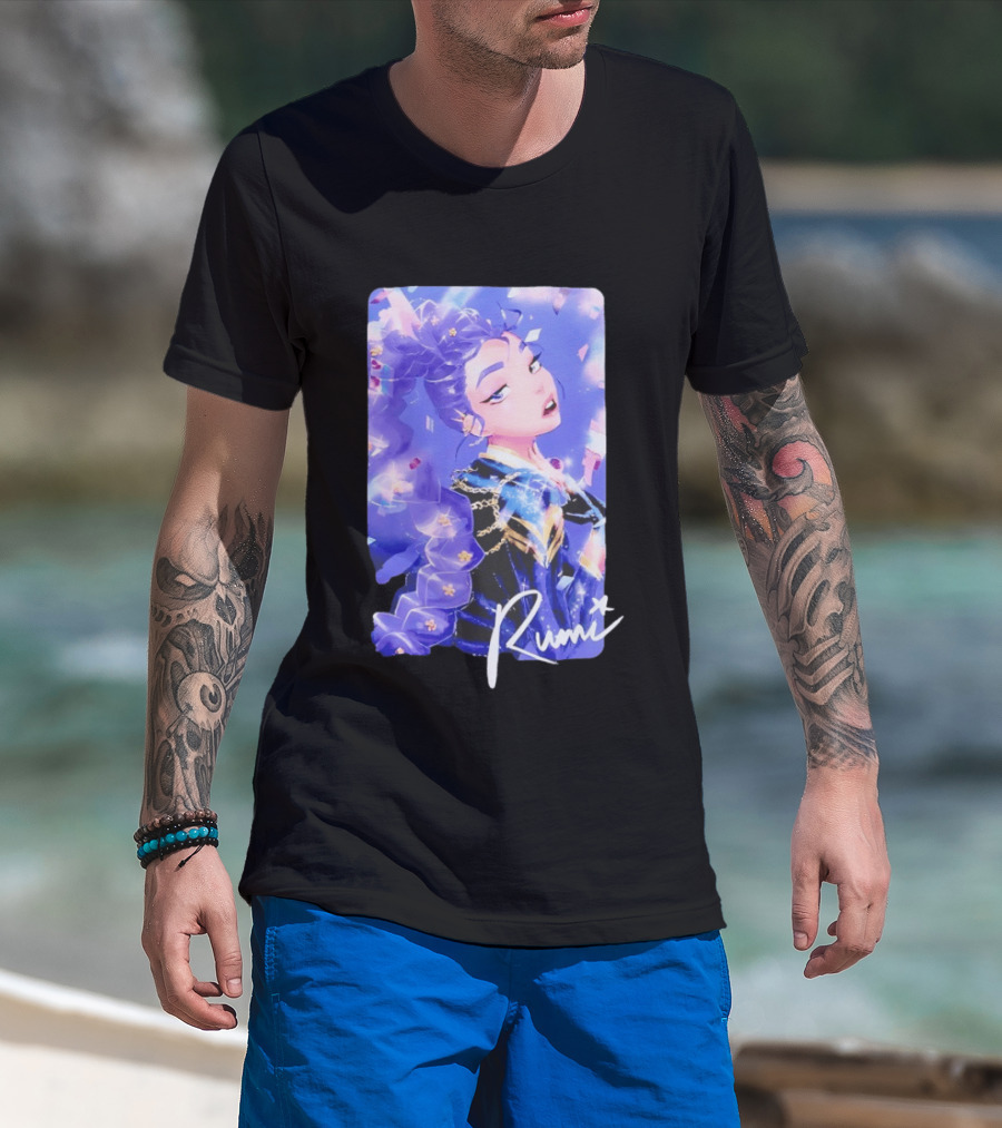 Rumi KPop Demon Hunters HUNTR X Anime T-Shirt