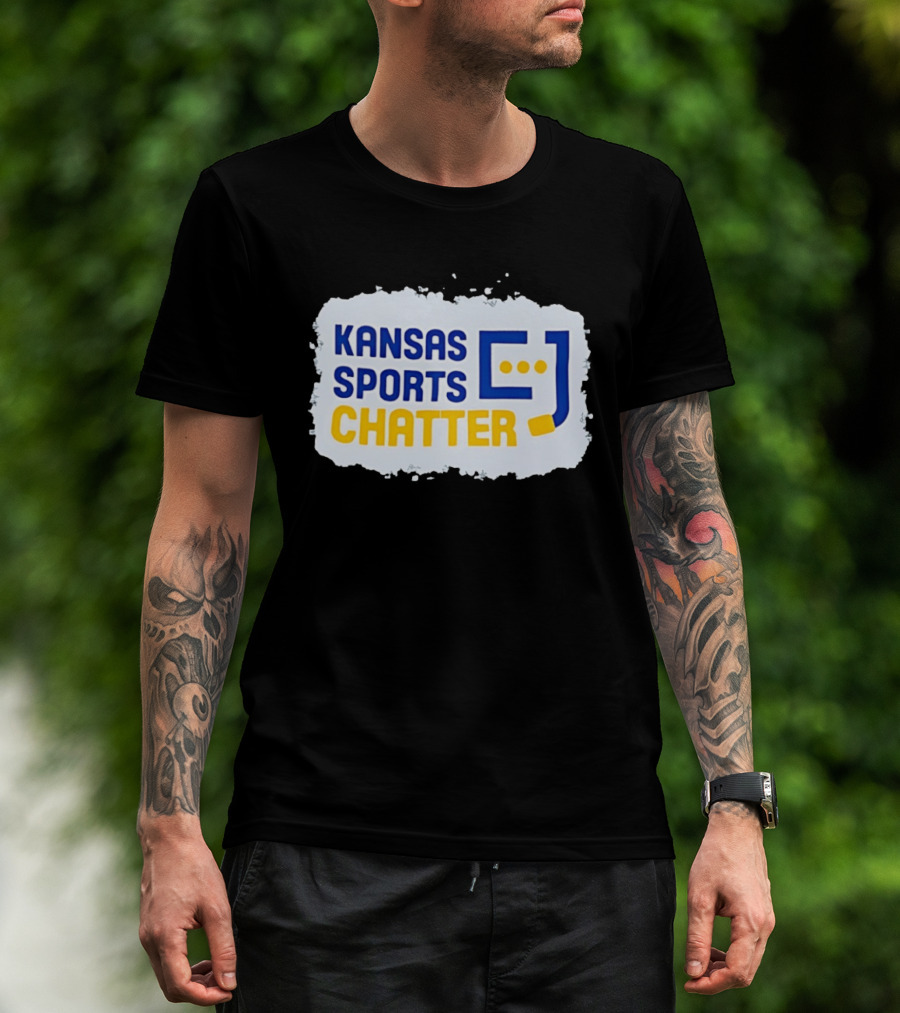 Kansas Sports Chatter Hockey Stick And Speech Bubbles T-Shirt