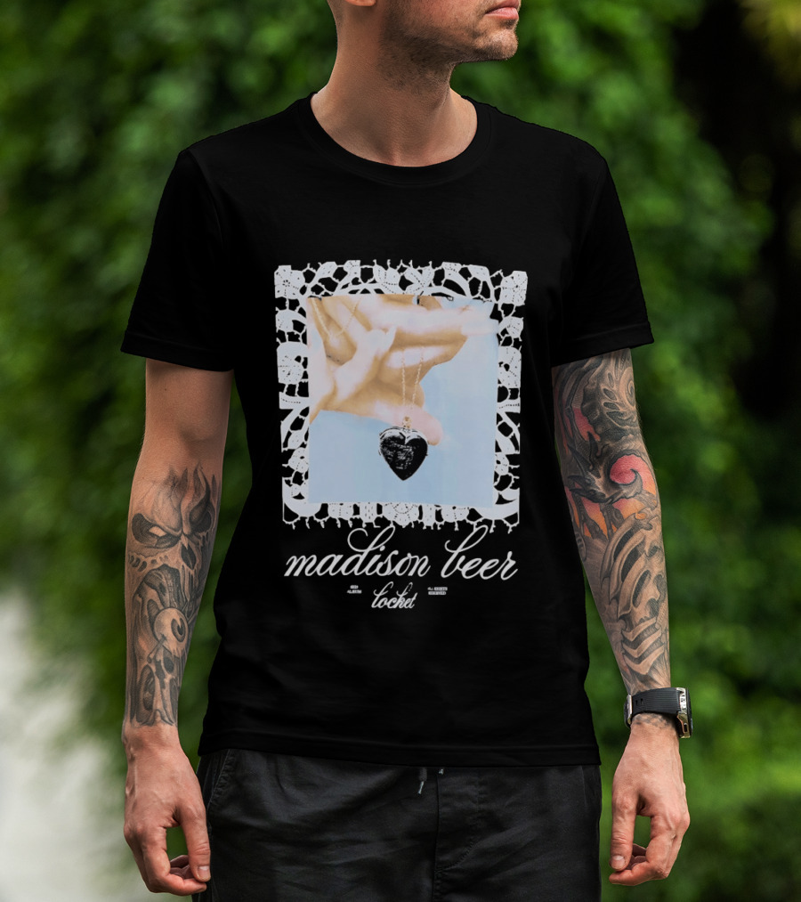 Madison Beer Locket Album 2025 Heart Pendant Motif T-Shirt