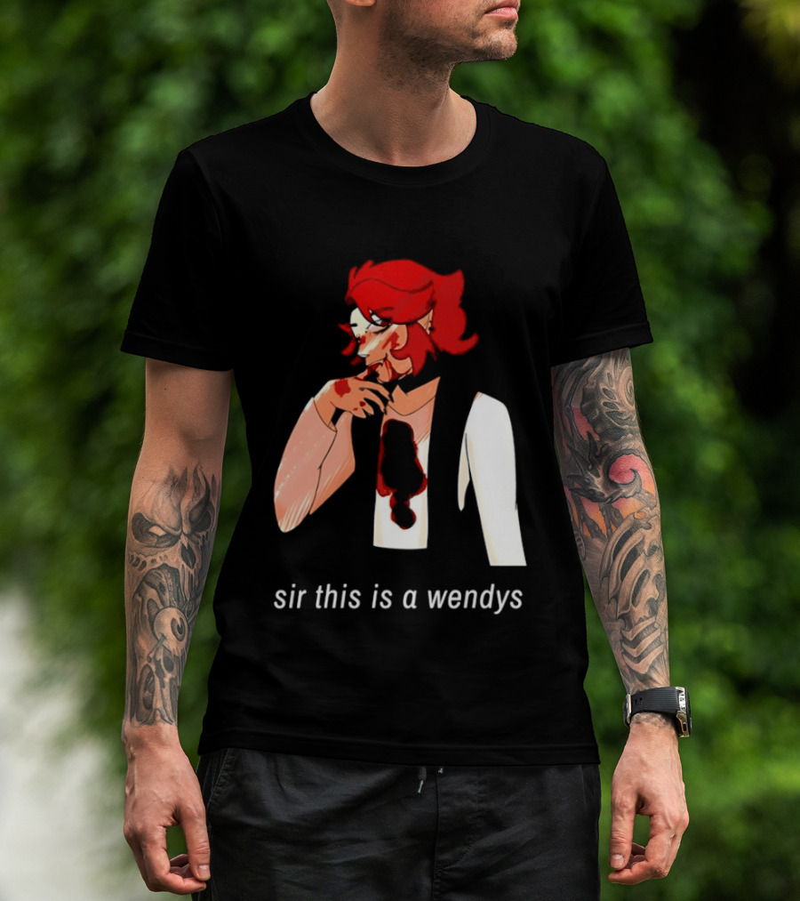 Sir This Is A Wendys Red Haired Character With White T-Shirt