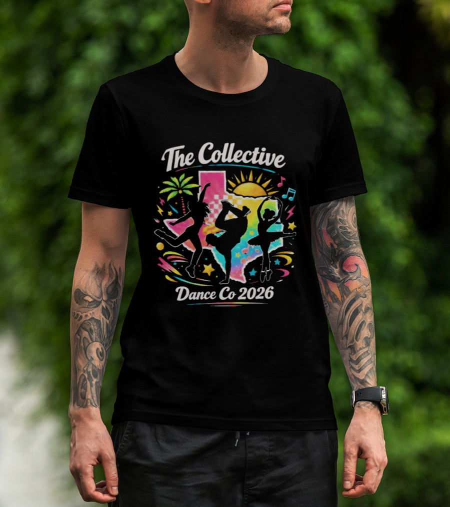 The Collective Dance Co 2026 Colorful Silhouettes And Tropical Vibes T-Shirt