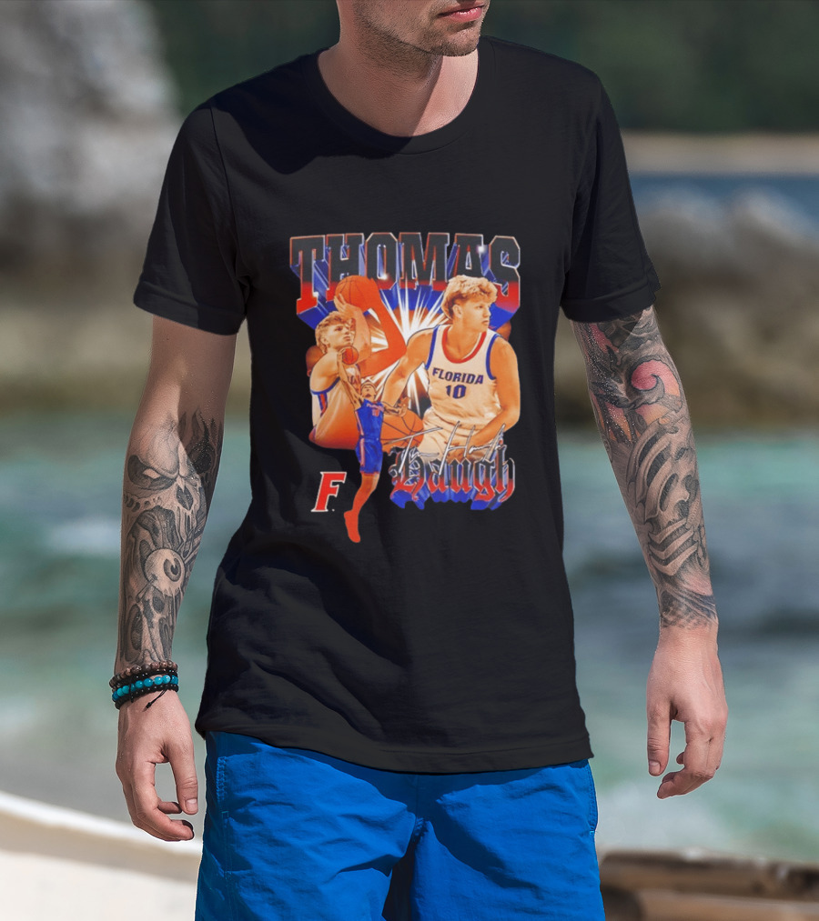 Thomas Haugh Florida Basketball Collage F. 10 T-Shirt