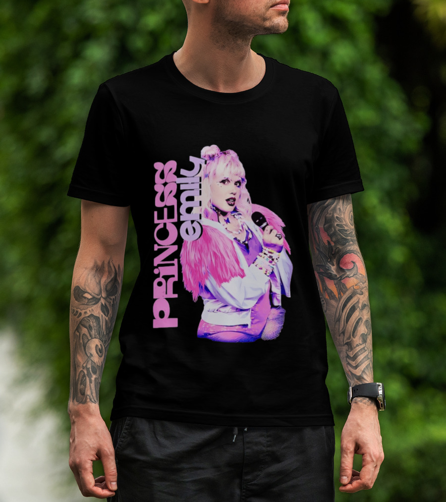 Princess Emily Pop Star Style Microphone Fashion T-Shirt