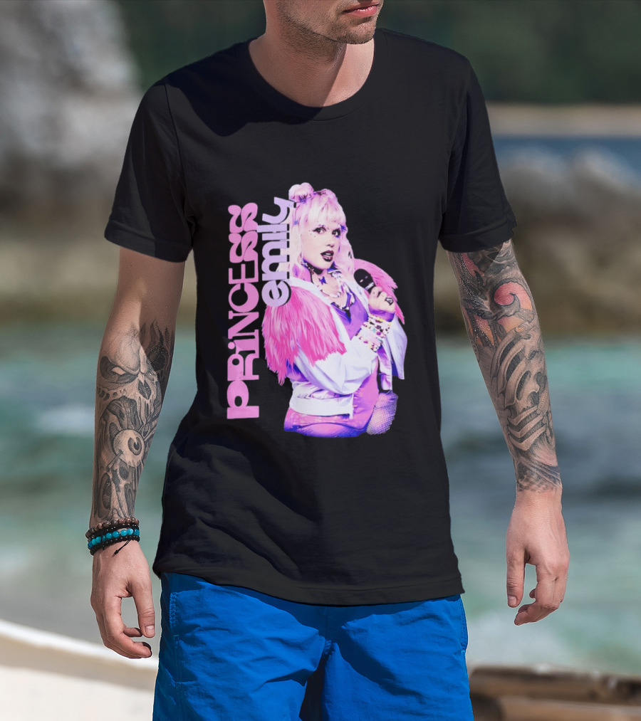 Princess Emily Pop Star Style Microphone Fashion T-Shirt
