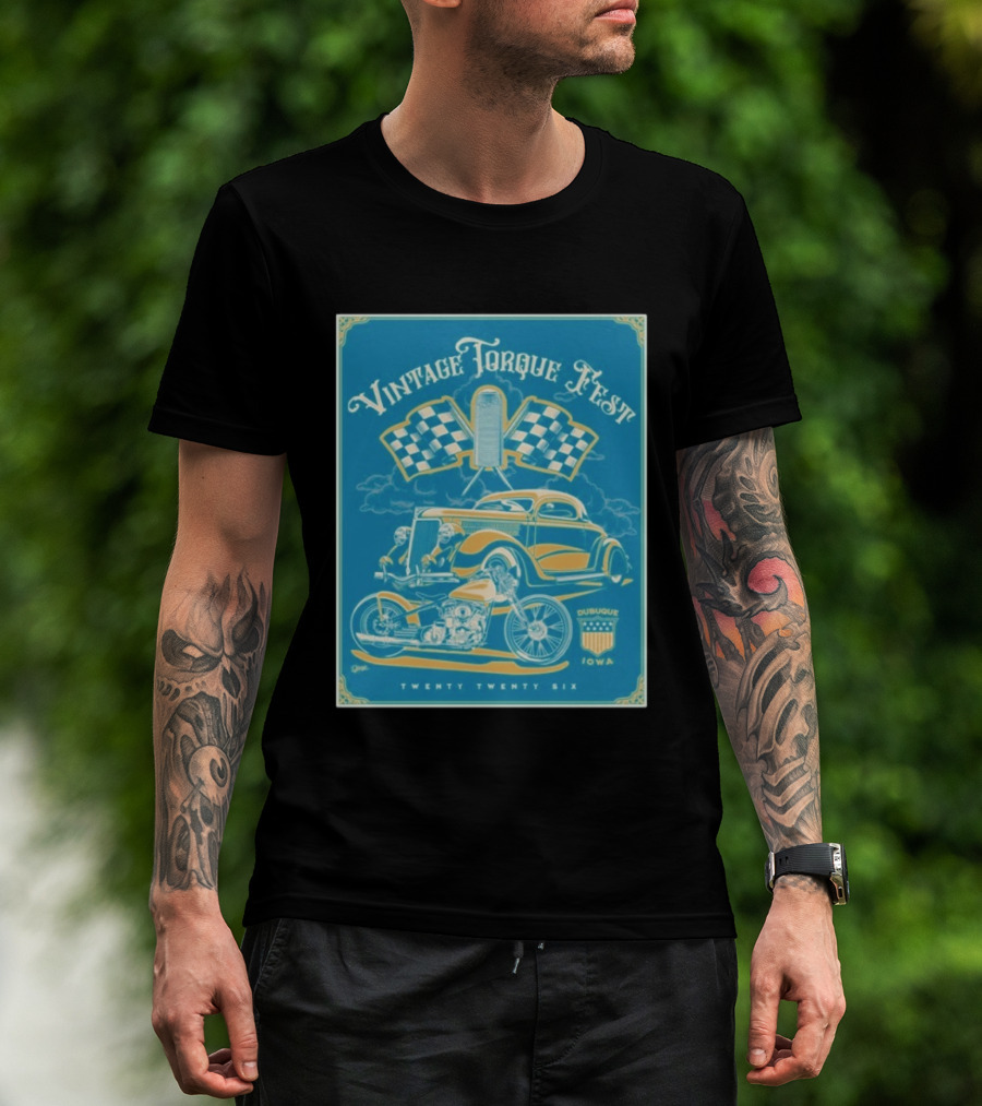 Vintage Torque Fest Dubuque Iowa Twenty Twenty Six T-Shirt