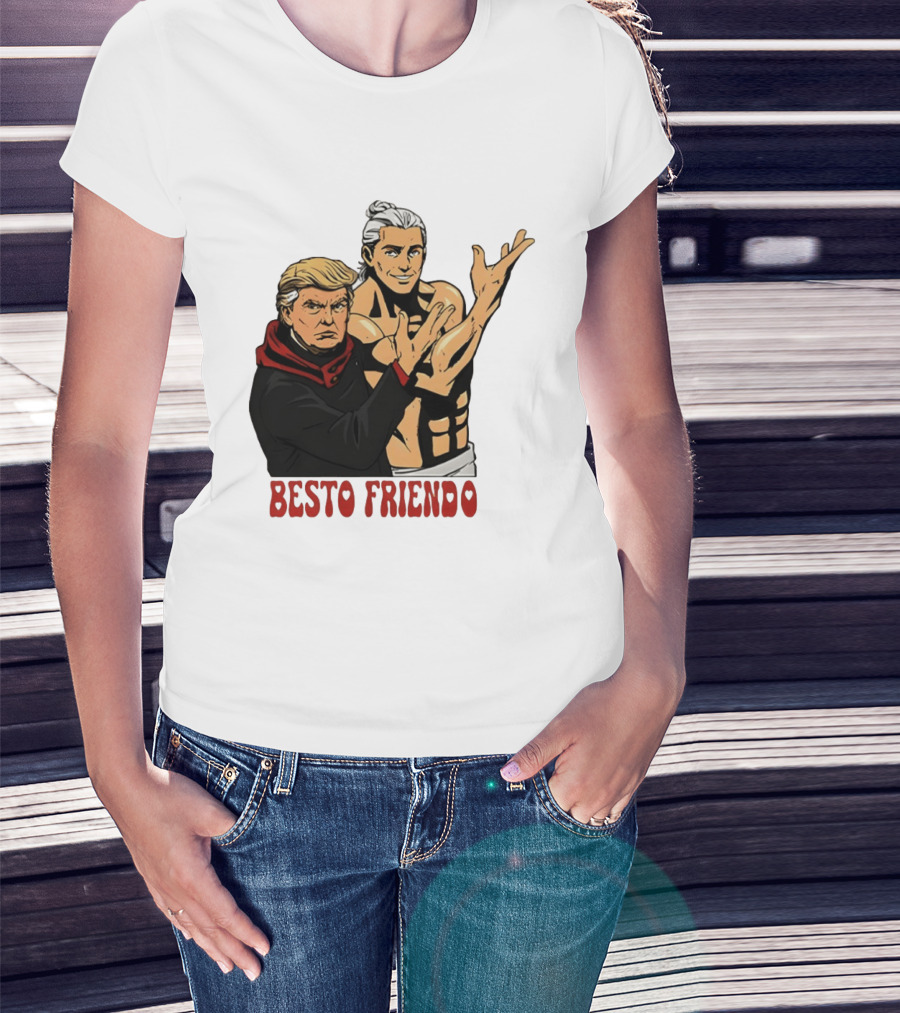 Besto Friendo Trump Anime Crossover Meme T-Shirt