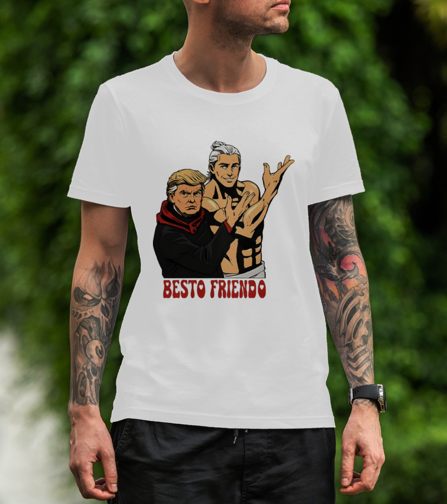 Besto Friendo Trump Anime Crossover Meme T-Shirt