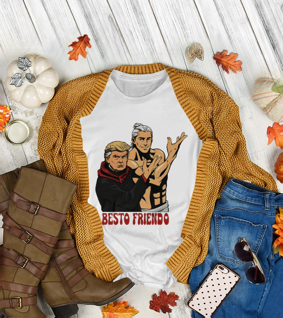 Besto Friendo Trump Anime Crossover Meme T-Shirt