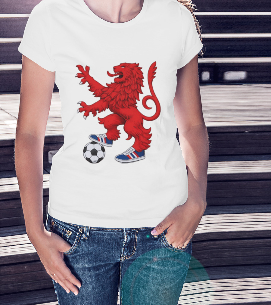 Every Other Saturday Rangers FC Red Lion Mascot Soccer Shoes T-Shirt