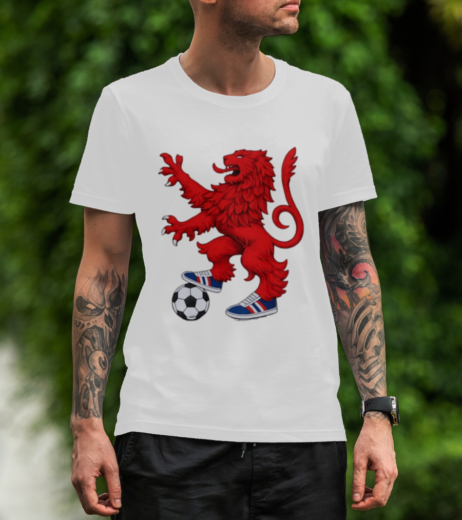 Every Other Saturday Rangers FC Red Lion Mascot Soccer Shoes T-Shirt
