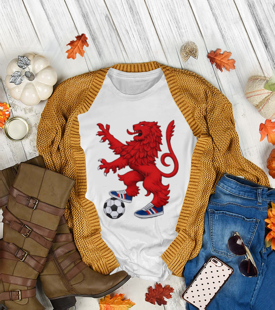 Every Other Saturday Rangers FC Red Lion Mascot Soccer Shoes T-Shirt