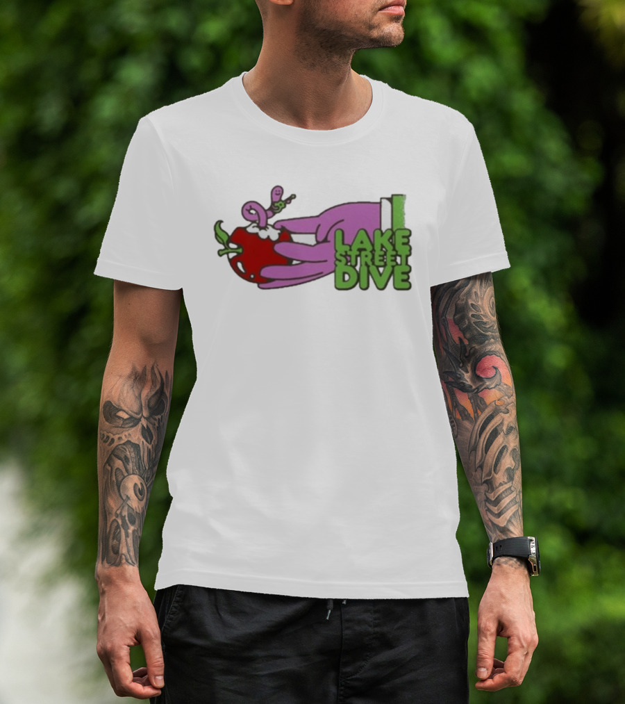 Lake Street Dive Worm In Apple Hand Art Spring 2026 Tour T-Shirt
