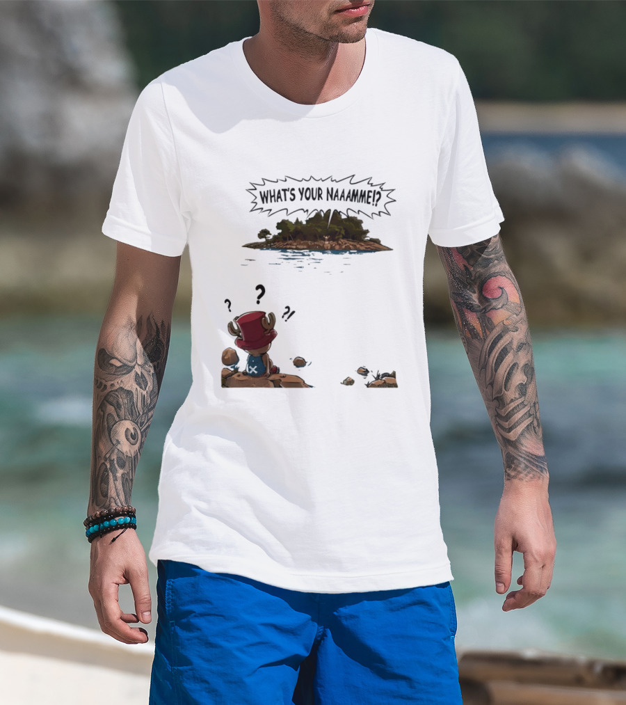 Tony Tony Chopper What's Your Name Island Question Marks T-Shirt