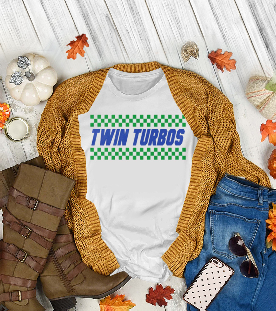 Twin Turbos Racing Checkerboard T-Shirt
