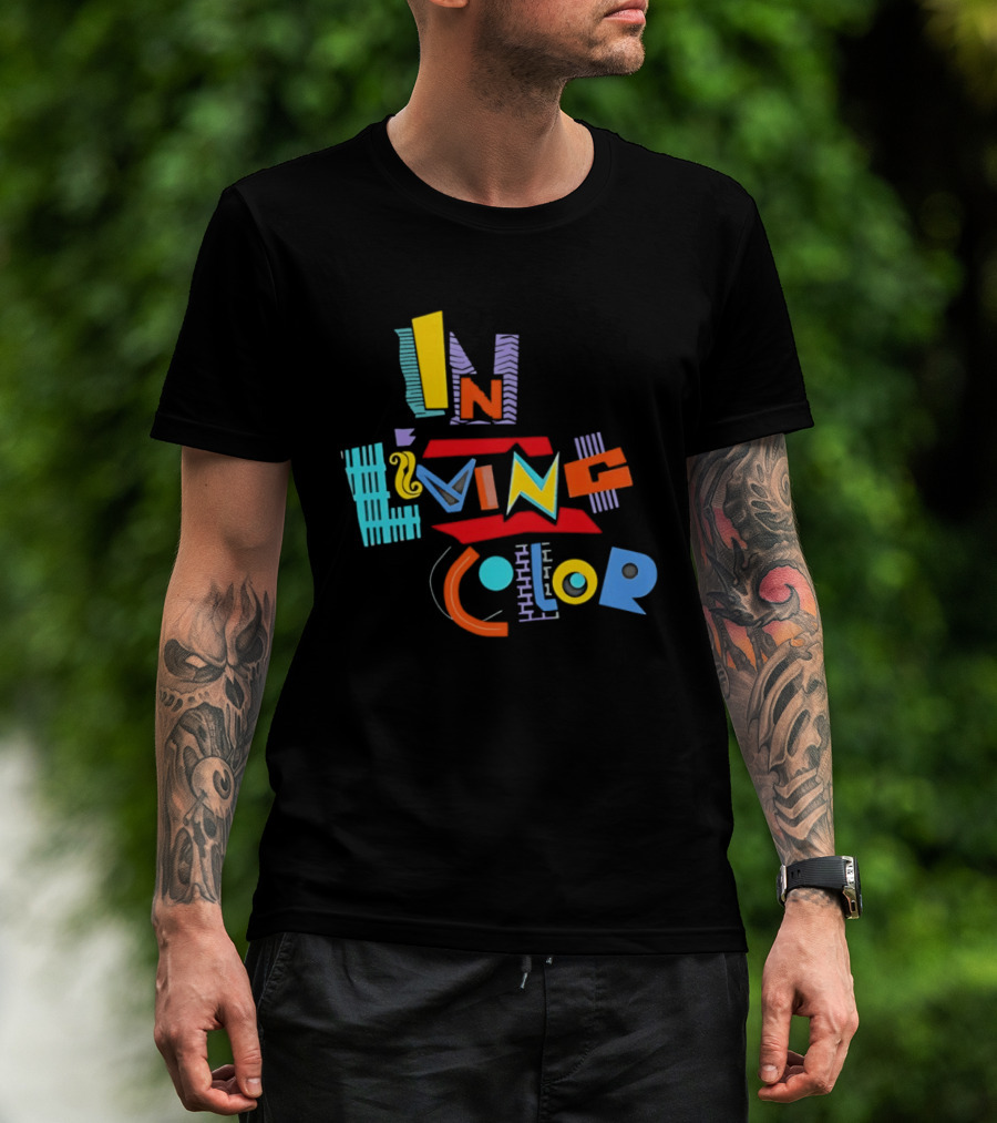 In Living Color 90s Retro Style Vivid T-Shirt
