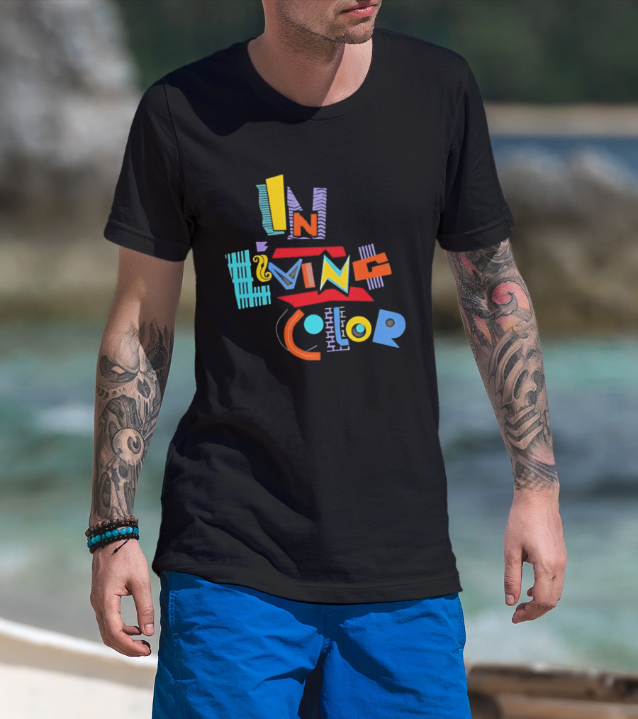 In Living Color 90s Retro Style Vivid T-Shirt