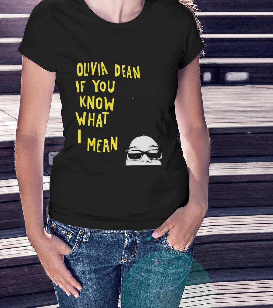 Olivia Dean If You Know What I Mean Glasses Sketch T-Shirt