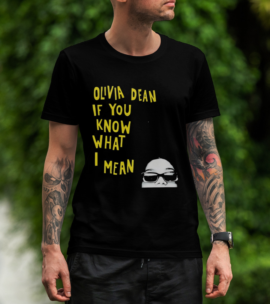 Olivia Dean If You Know What I Mean Glasses Sketch T-Shirt