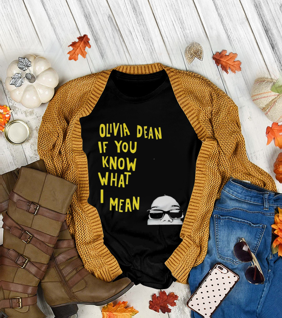 Olivia Dean If You Know What I Mean Glasses Sketch T-Shirt