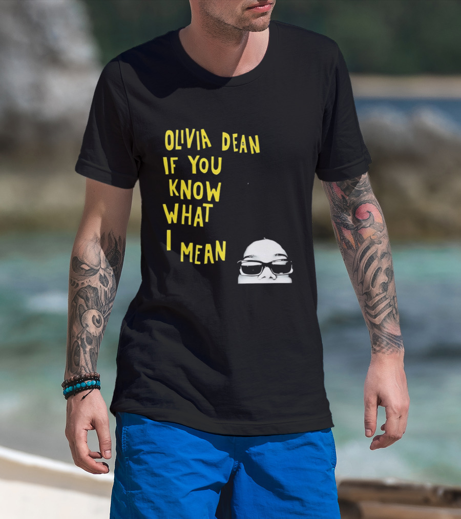 Olivia Dean If You Know What I Mean Glasses Sketch T-Shirt