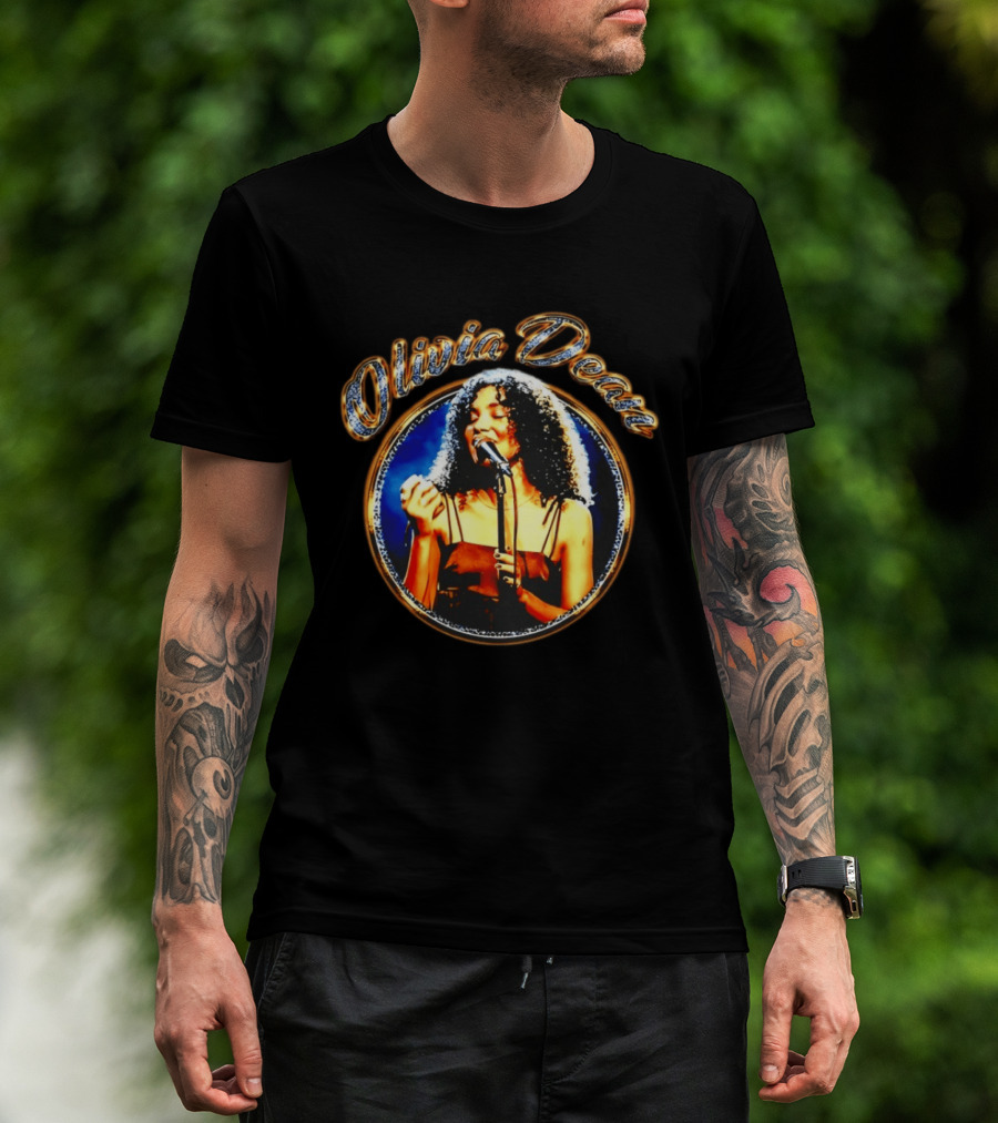 Olivia Dean Elegance Framed Singer Performance T-Shirt