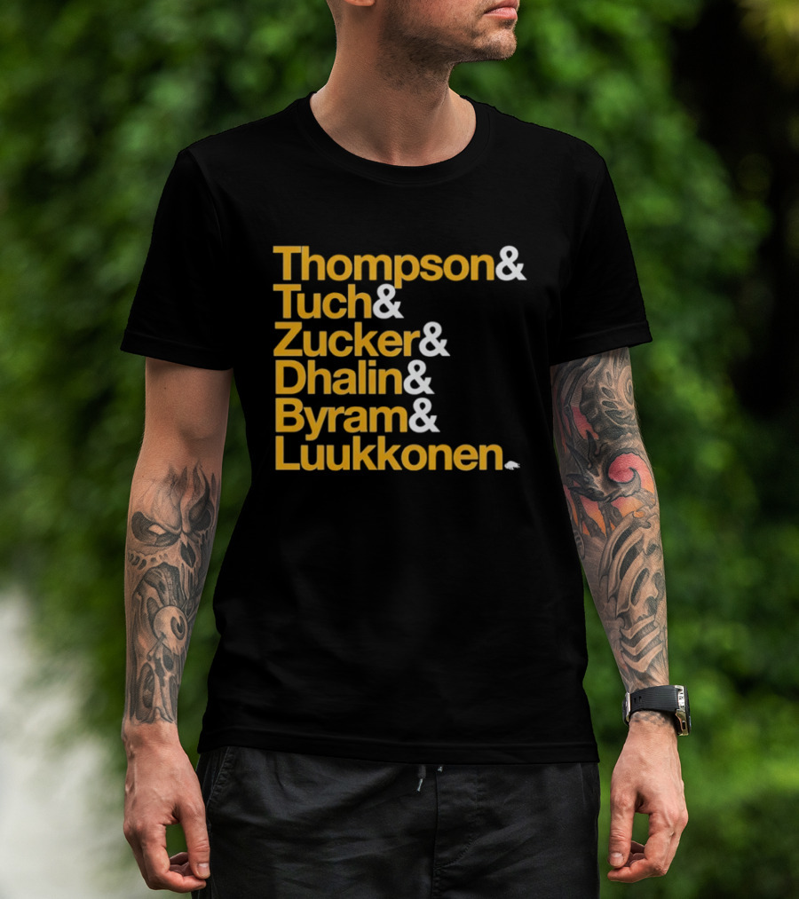 Thompson Tuch Zucker Dahlin Byram Luukkonen Buffalo Sabres 2026 T-Shirt