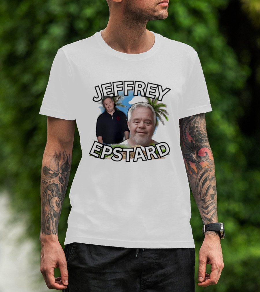 JEFFREY EPSTARD Palm Tree Tropical T-Shirt