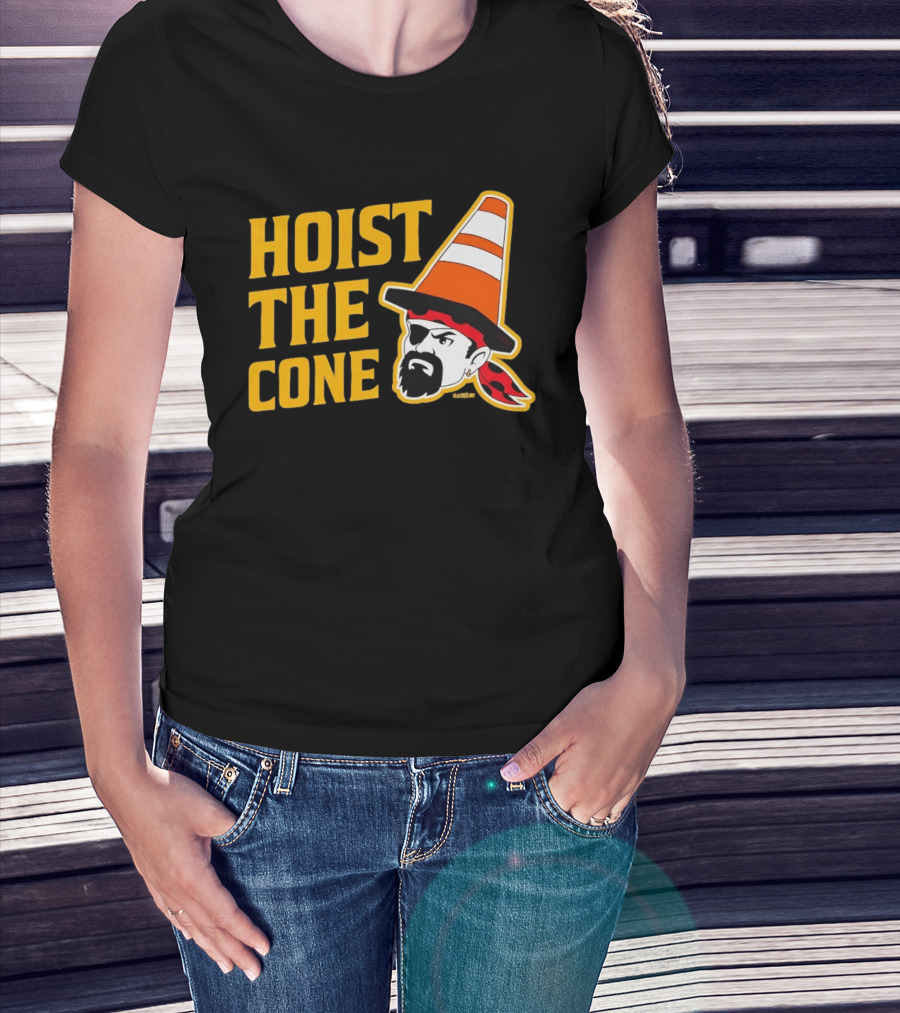Pittsburgh Pirates Hoist The Cone Traffic Cone Hat Pirate T-Shirt