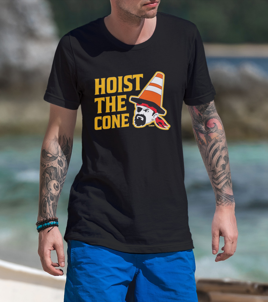 Pittsburgh Pirates Hoist The Cone Traffic Cone Hat Pirate T-Shirt