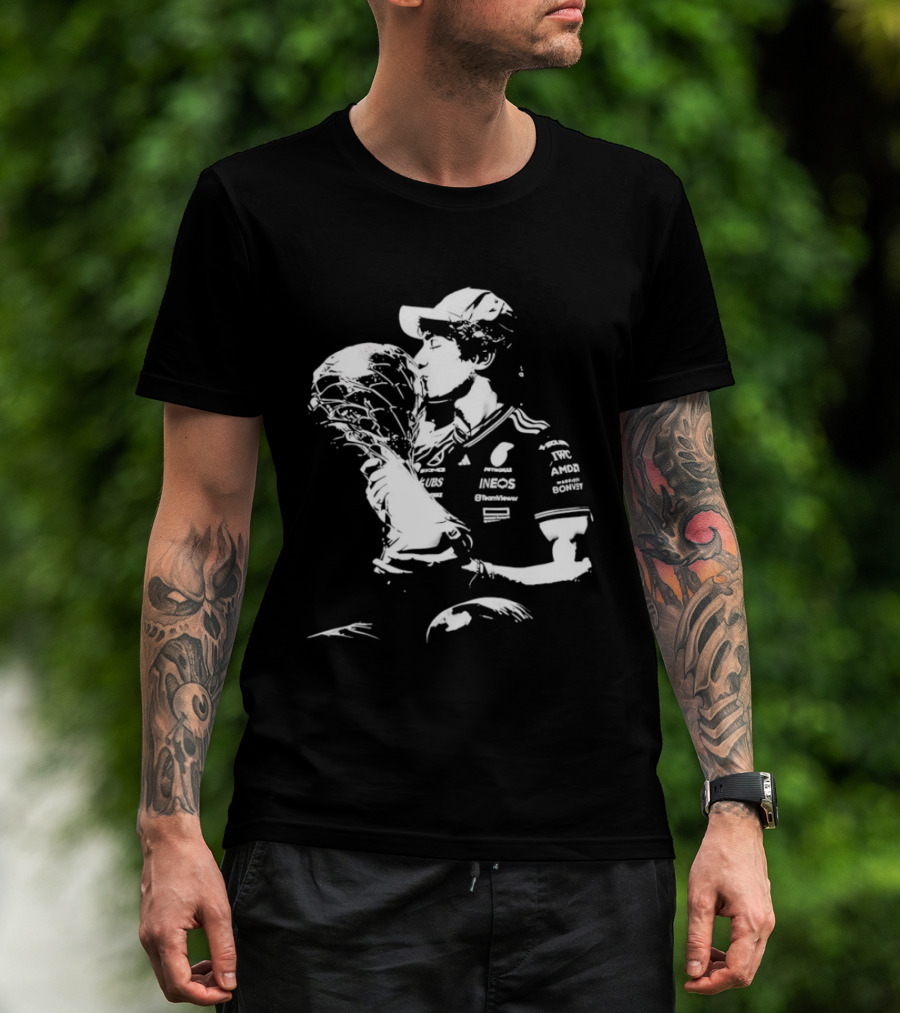 Kimi Antonelli Pole Position Victory Celebration Chinese Grand Prix T-Shirt