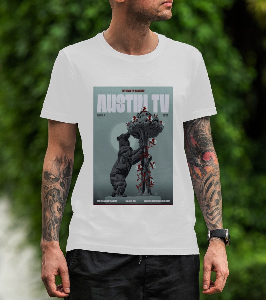Austin TV En Vivo En Madrid Junio 7 2026 Con Pájaro Vampiro Sala El Sol Boletos Disponibles En Dice T-Shirt