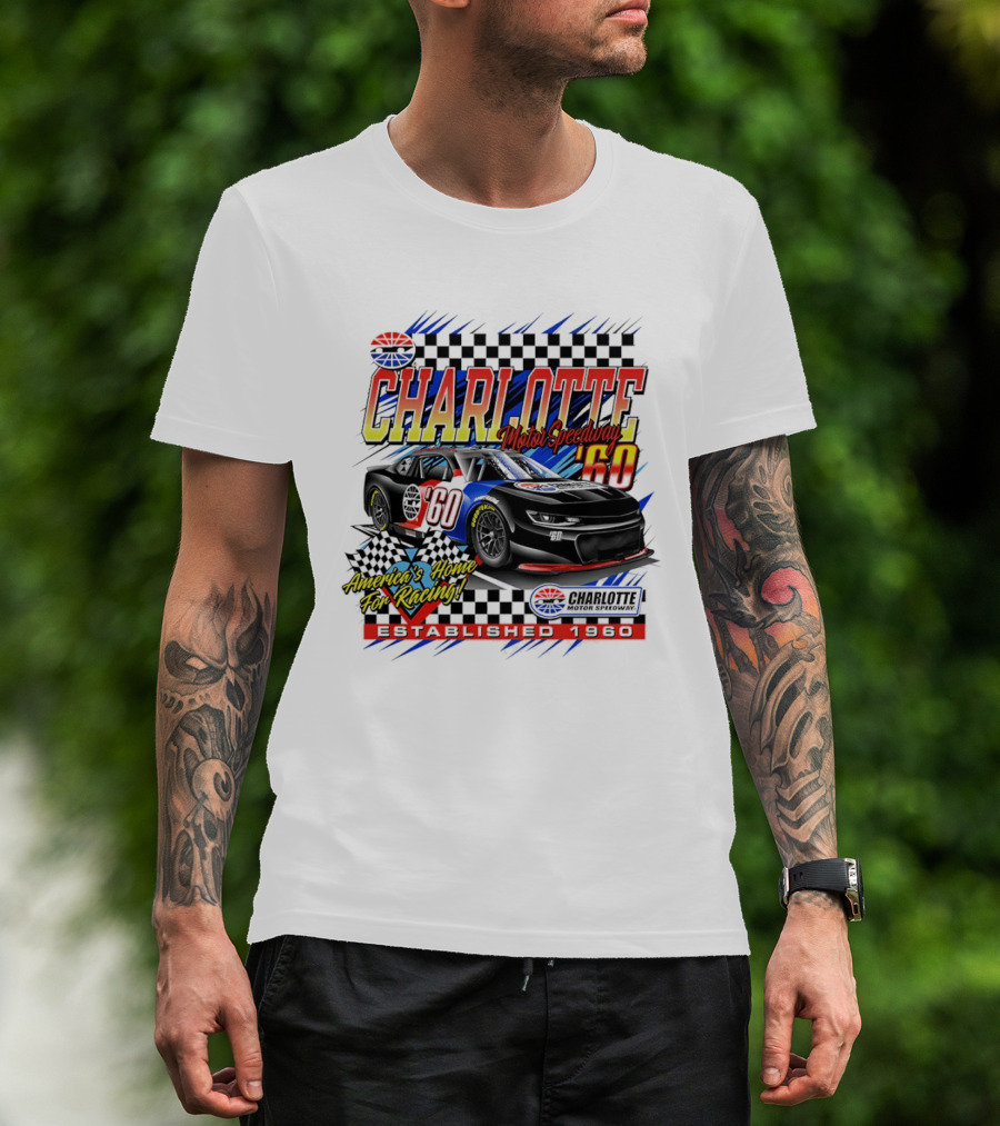 Charlotte Motor Speedway '60 America's Home For Racing Established 1960 T-Shirt