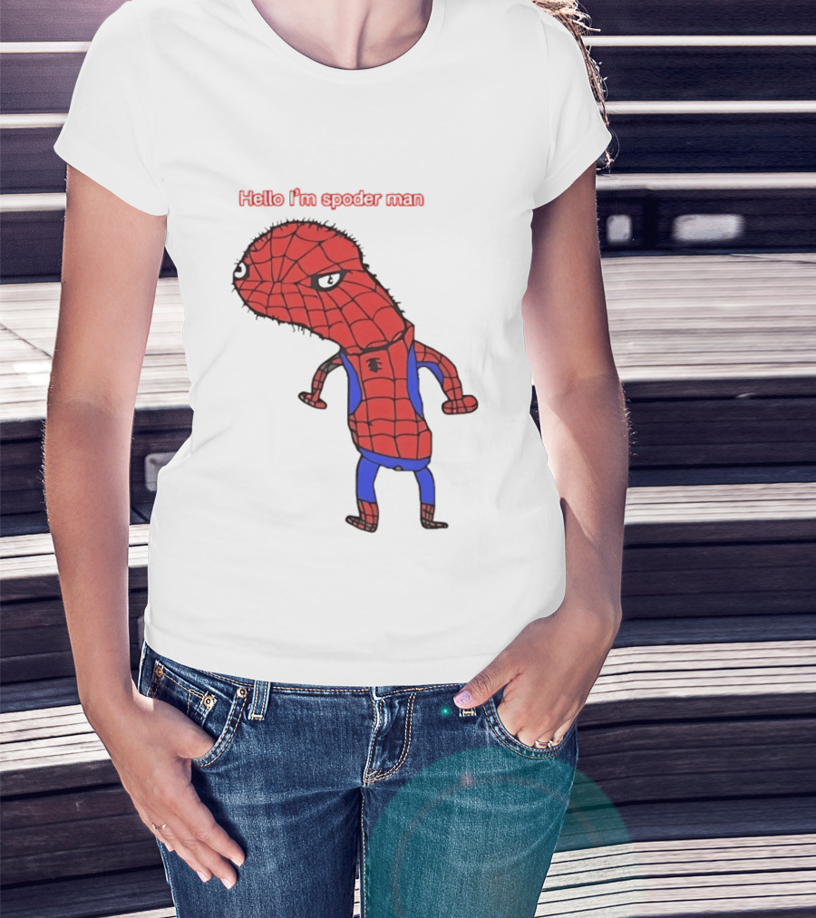 Hello I'm Spoderman Spiderman T-Shirt