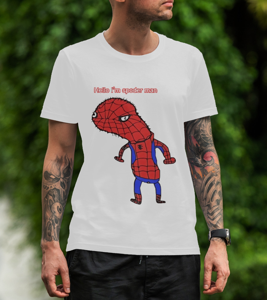 Hello I'm Spoderman Spiderman T-Shirt