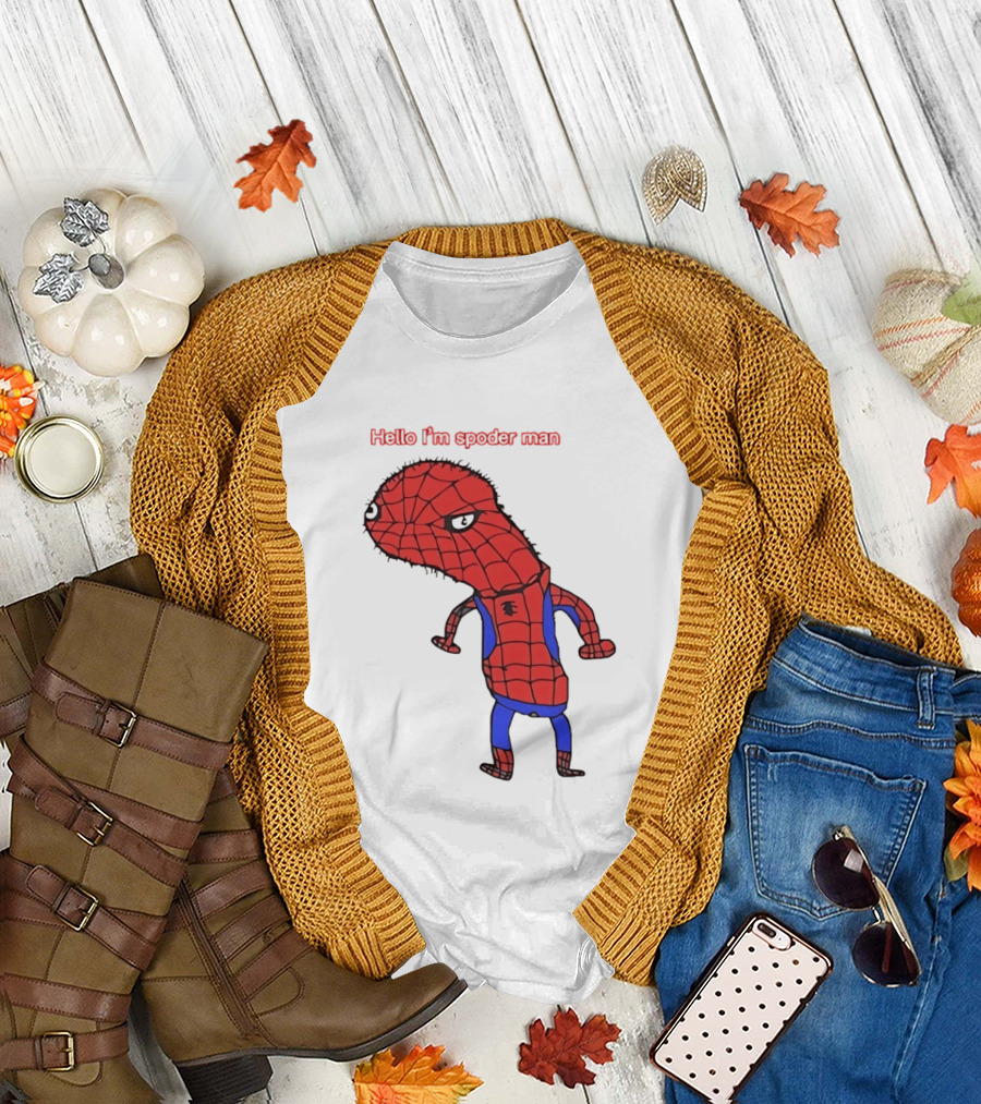 Hello I'm Spoderman Spiderman T-Shirt