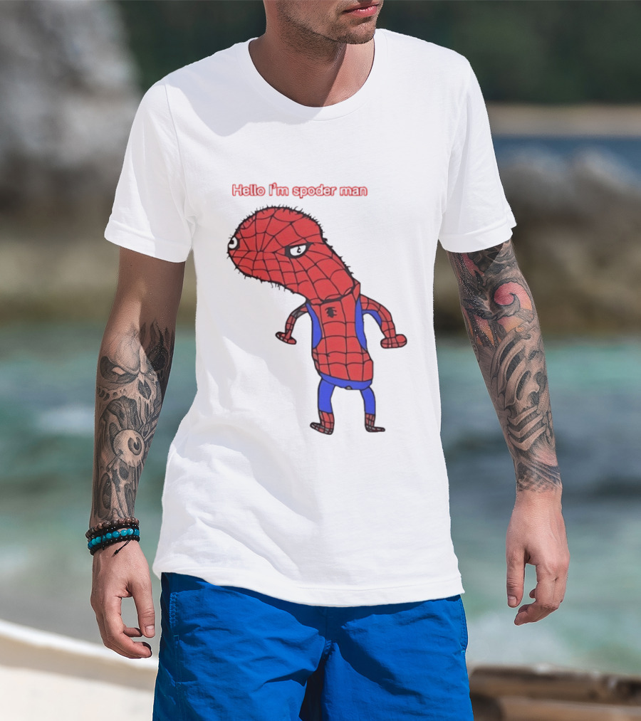 Hello I'm Spoderman Spiderman T-Shirt