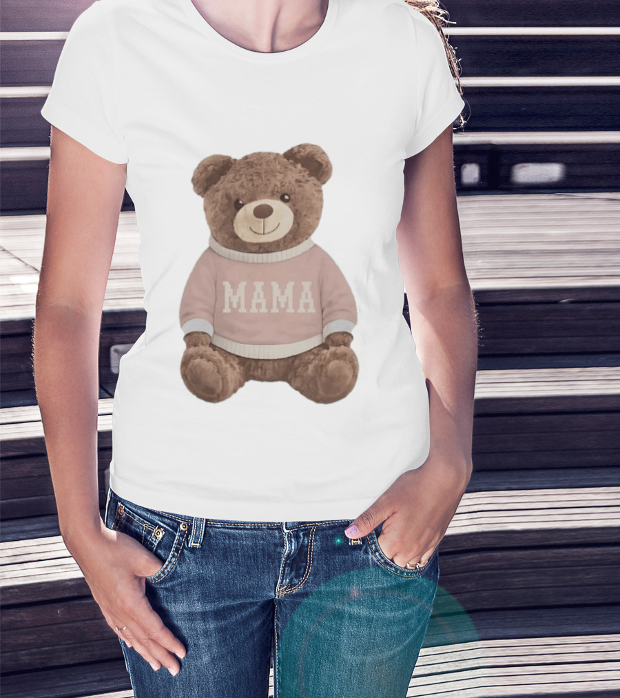 Mama Bear Stuffie Mother's Day 2026 Gift For Moms T-Shirt