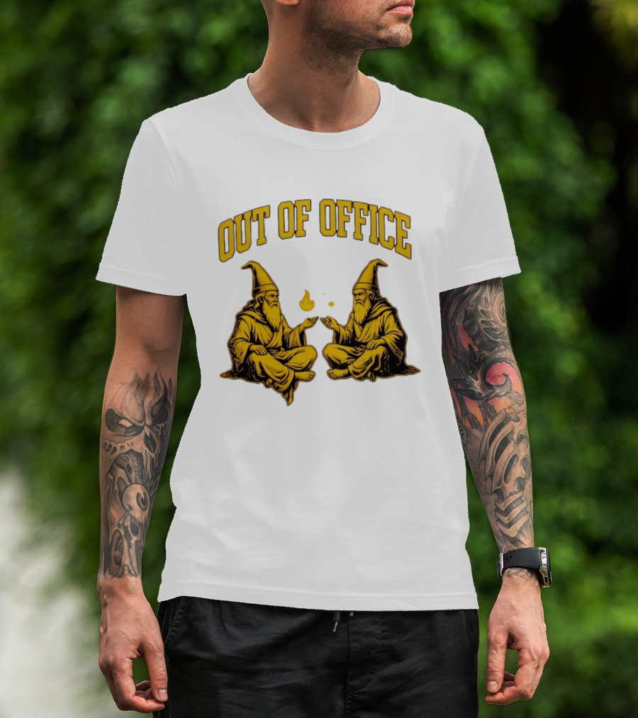 Out Of Office Wizards Magical Sorcery Wizardry Duo T-Shirt