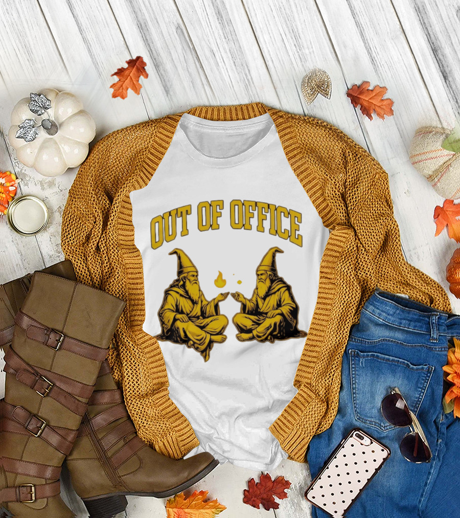 Out Of Office Wizards Magical Sorcery Wizardry Duo T-Shirt