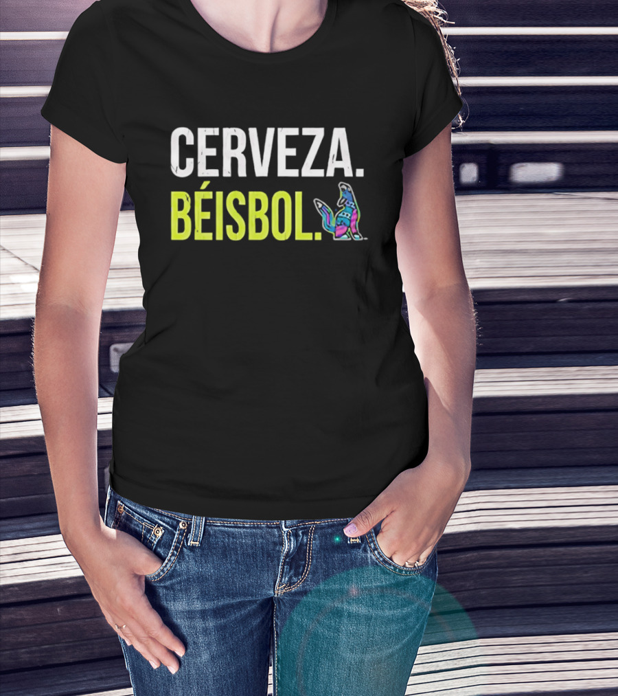 Cerveza Beisbol Vibrant Dog T-Shirt