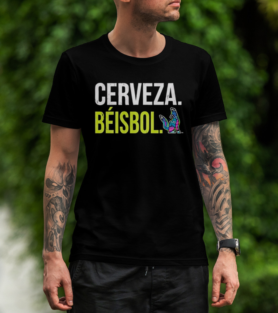 Cerveza Beisbol Vibrant Dog T-Shirt